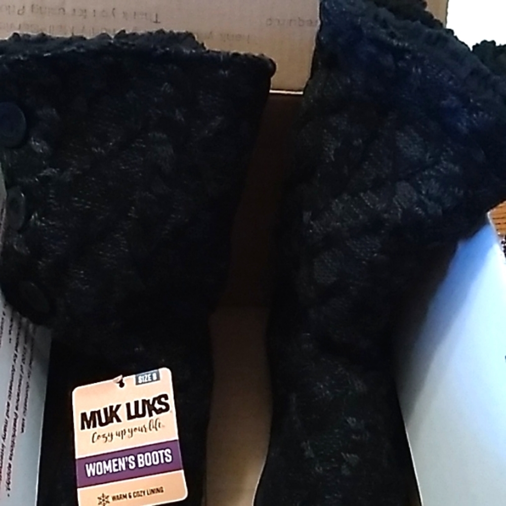 Women's Muk Luks Lilyana Ebony cable boots